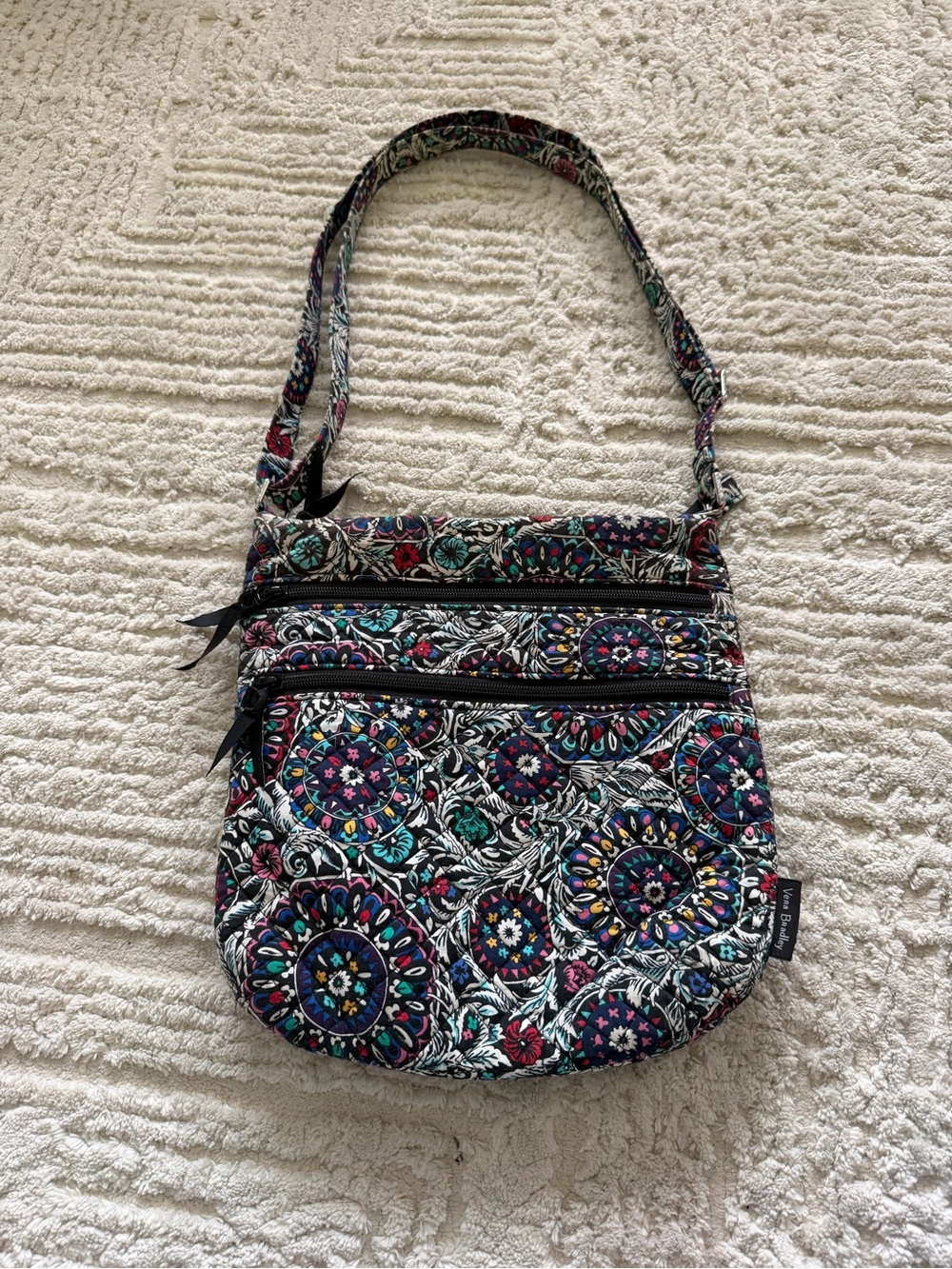 Vera Bradley Cottage Core Preppy Quilted Floral Boho Crossbody Bag